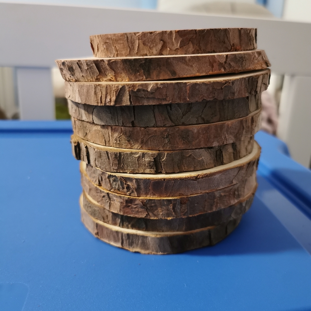 2 for $5 DIY coasters or hanging decorations